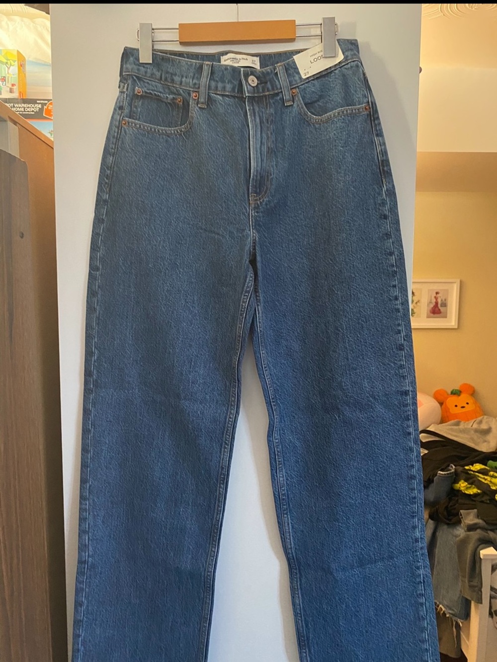 🔸Abercrombie and fitch high rise loose jeans